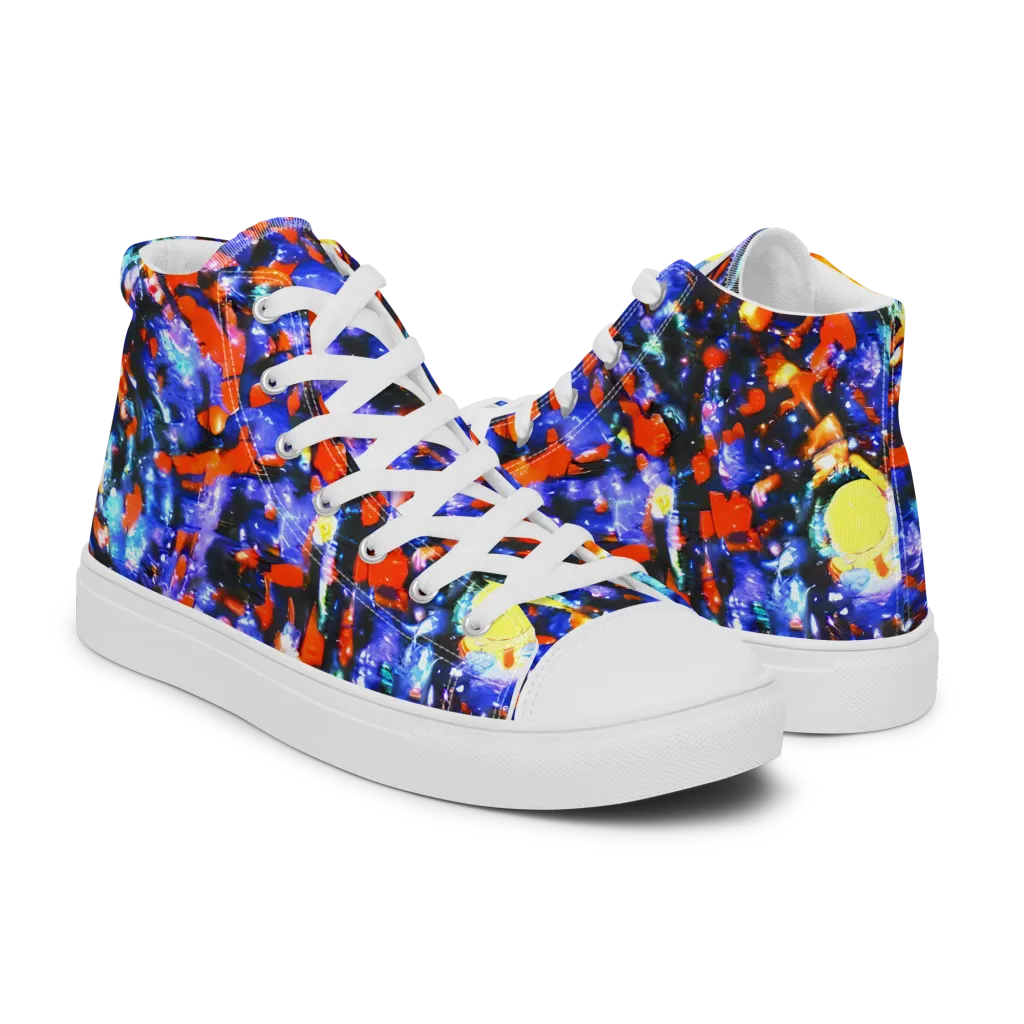 Afterdark Fusion on Women's High Top Canvas Shoes — Right