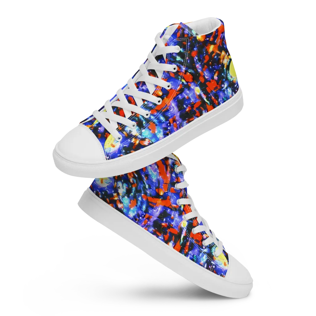 Afterdark Fusion on Women's High Top Canvas Shoes — Front