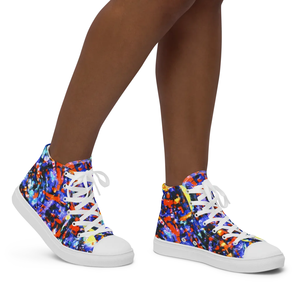 Afterdark Fusion on Women's High Top Canvas Shoes — Right