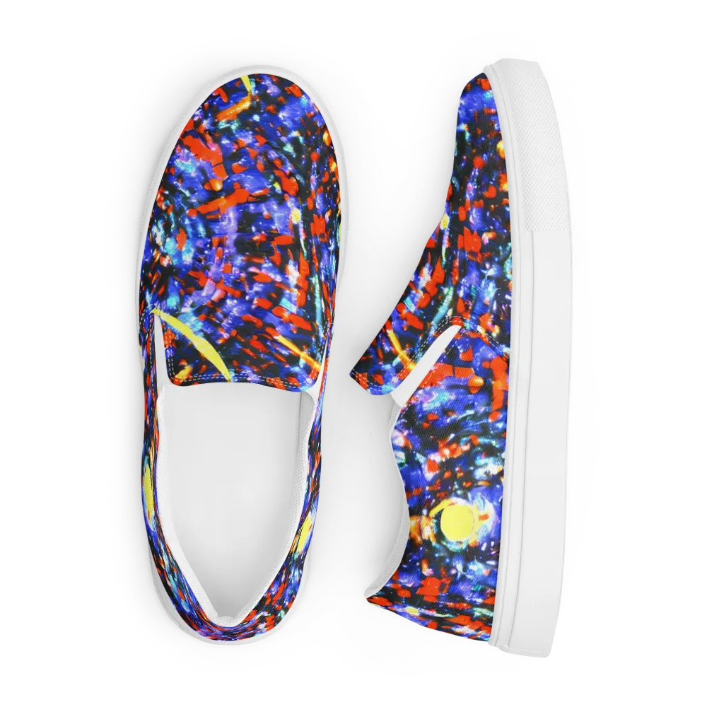 Afterdark Fusion on Men's Slip-On Canvas Shoes — Front