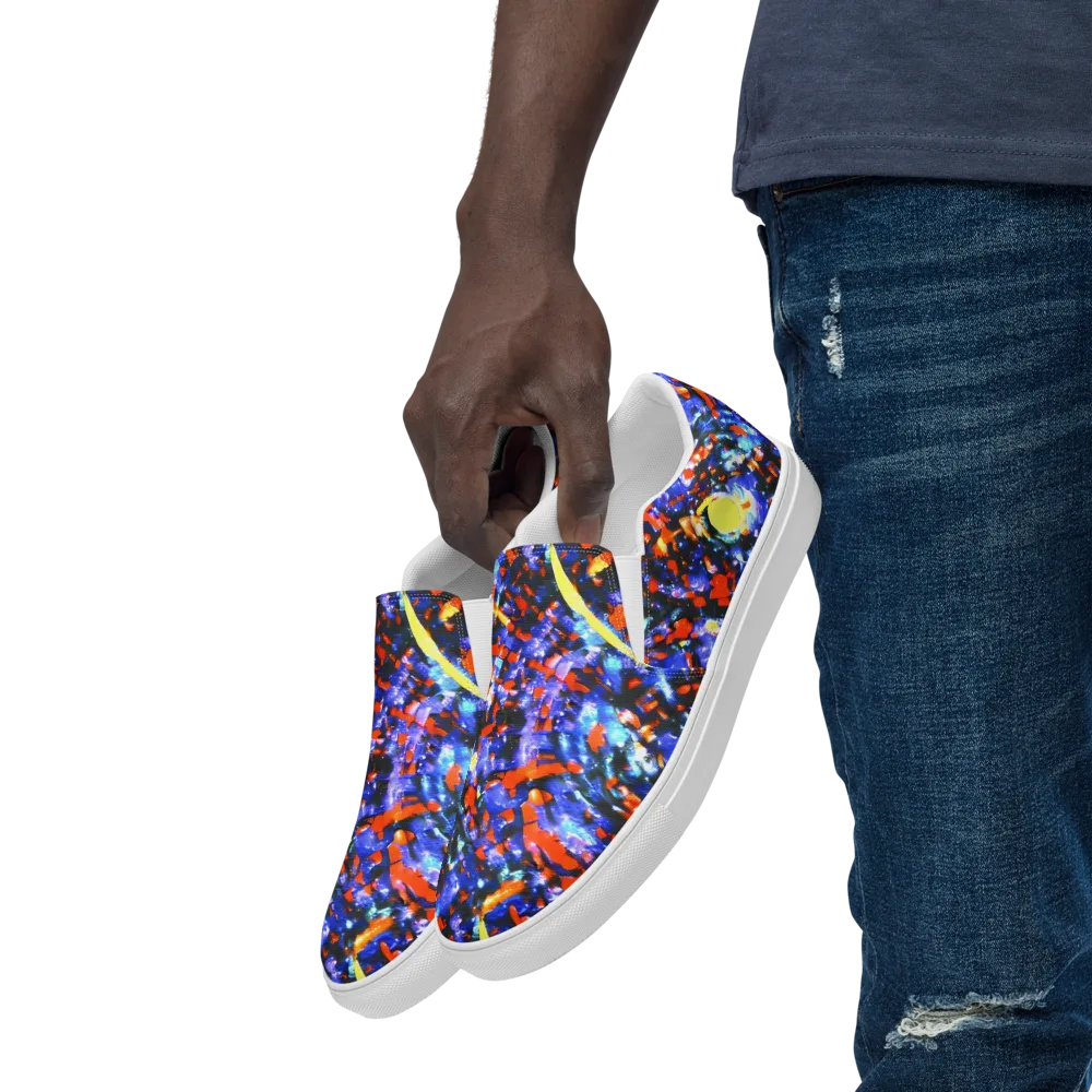 Afterdark Fusion on Men's Slip-On Canvas Shoes — Left Front