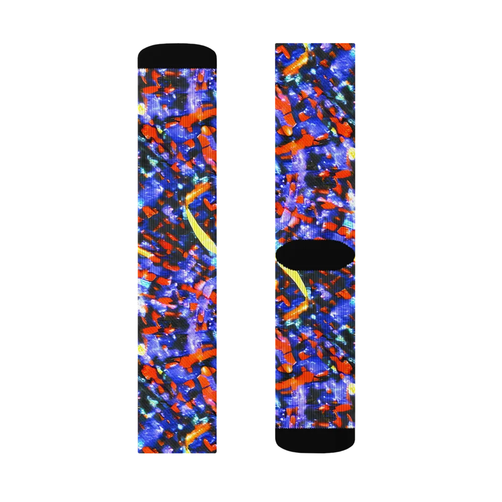 Afterdark Fusion on Socks — Left Sock