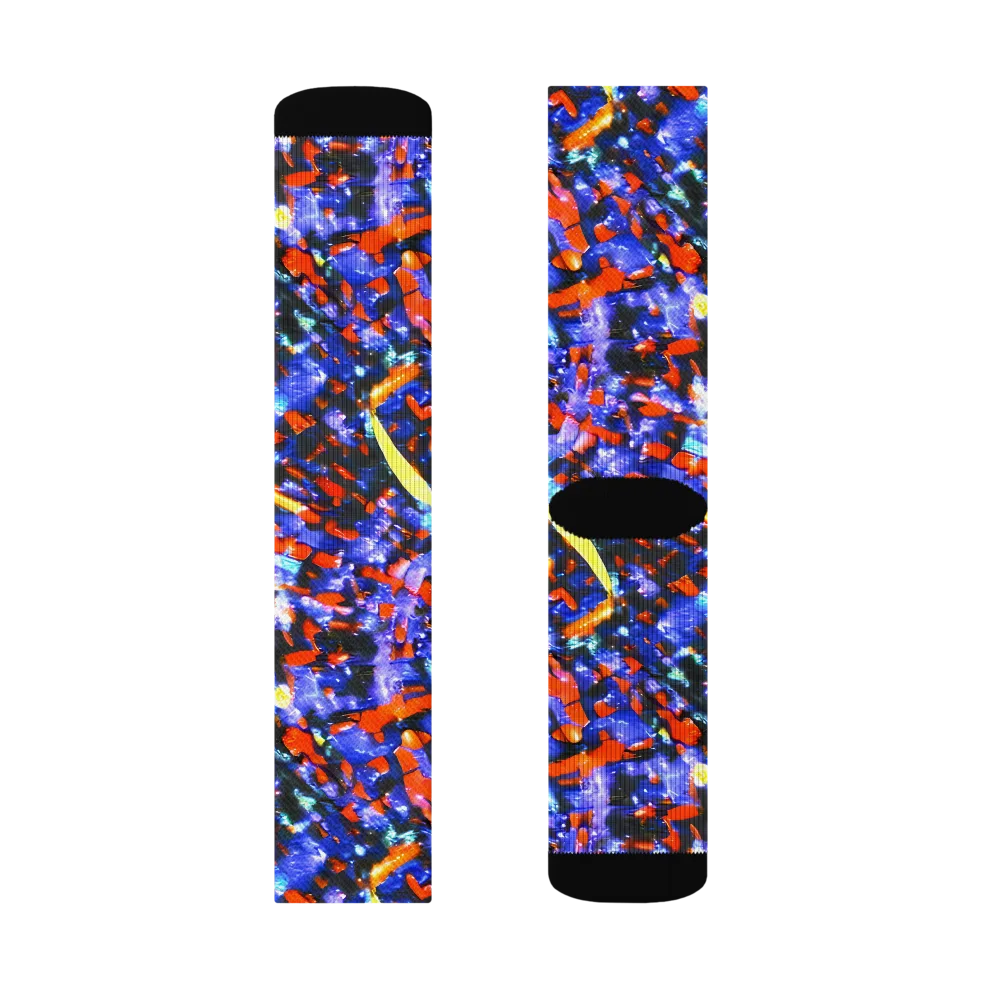 Afterdark Fusion on Socks — Right Sock