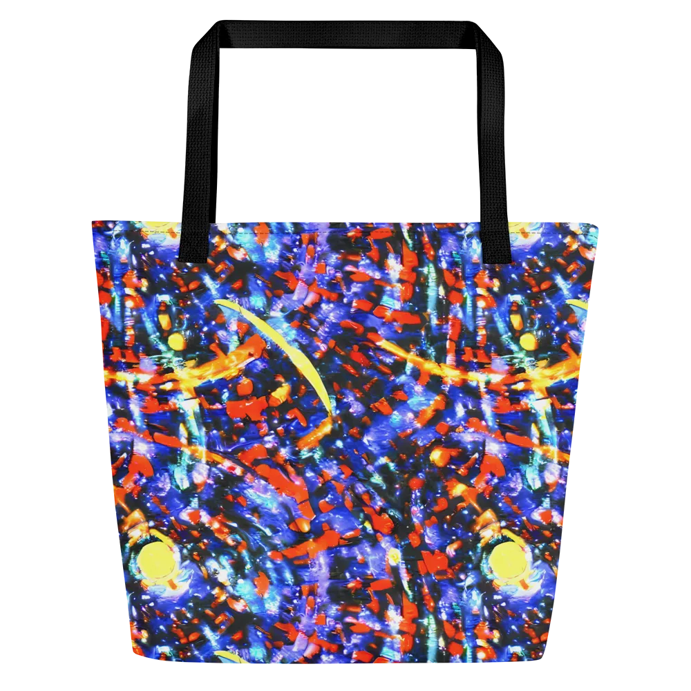 Afterdark Fusion on Large Tote Bag W/ Pocket — Front