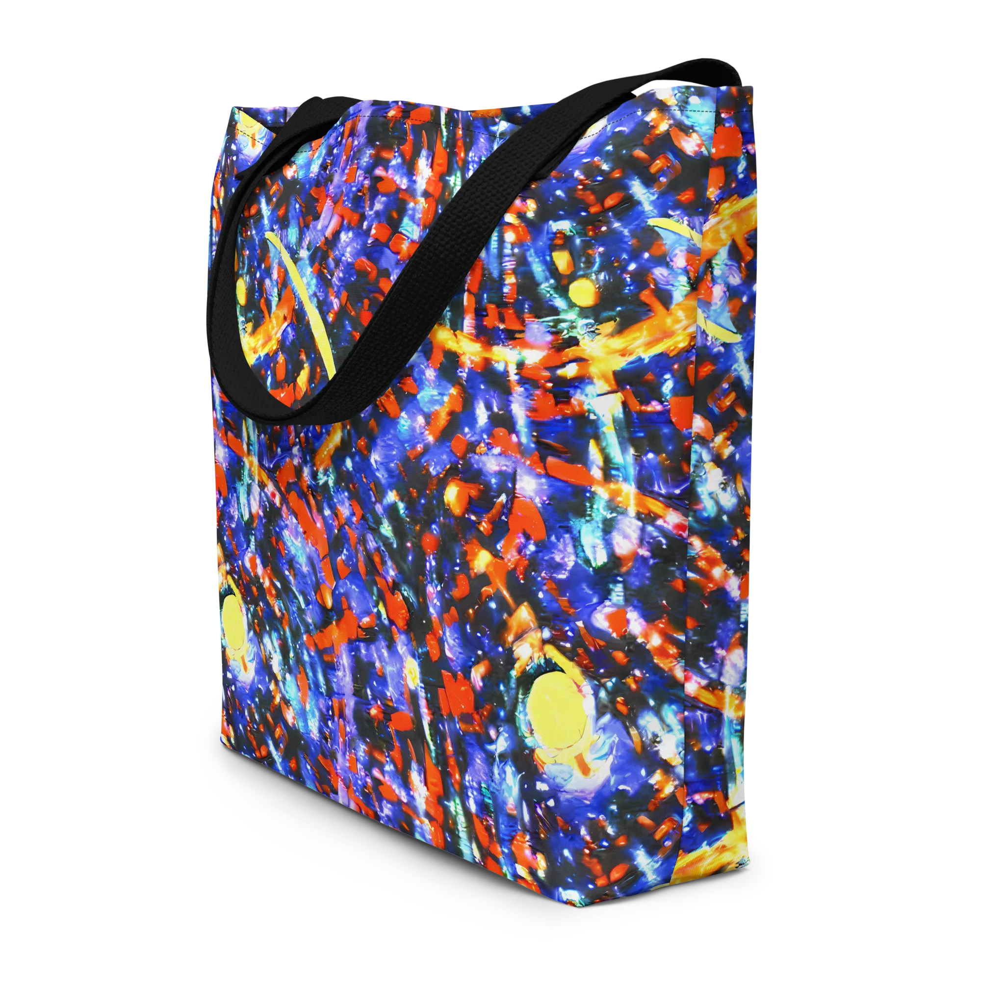 Afterdark Fusion on Large Tote Bag W/ Pocket — Front