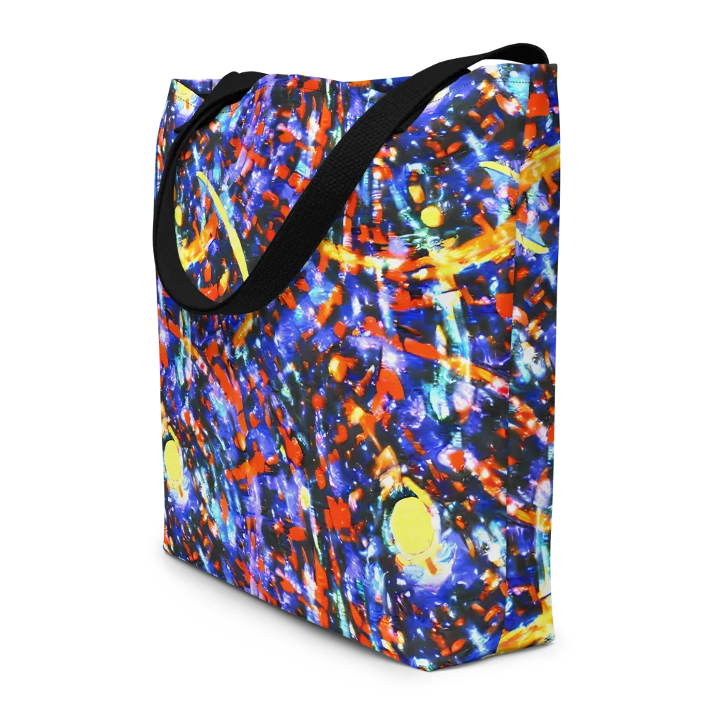 Afterdark Fusion on Large Tote Bag W/ Pocket — Front