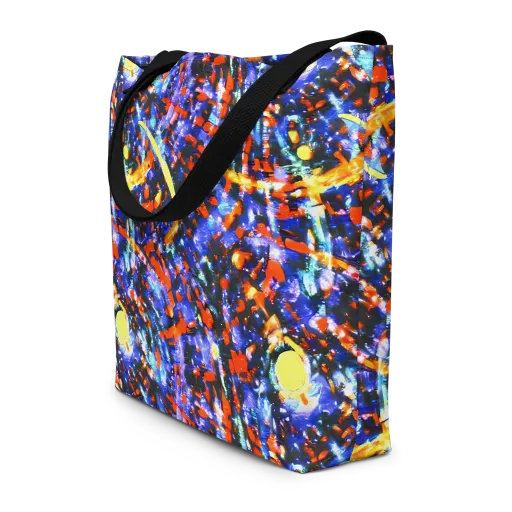 Afterdark Fusion on a Large Tote Bag W/ Pocket