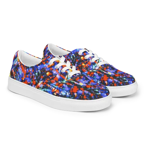 Afterdark Fusion on a Men's Lace-Up Canvas Shoes