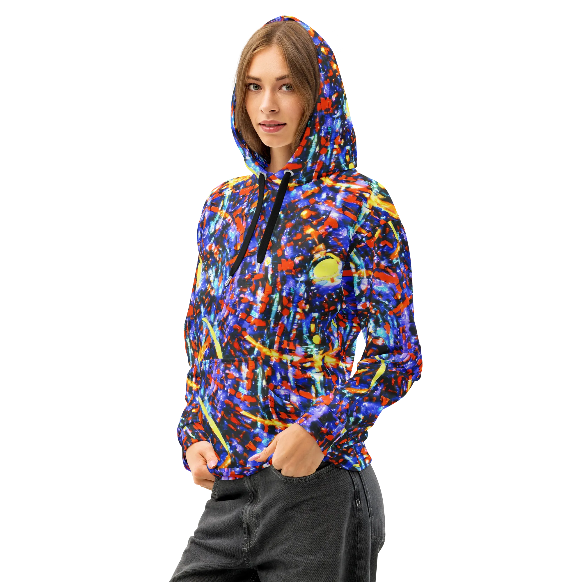 Afterdark Fusion on Cotton Hoodie — Left Front