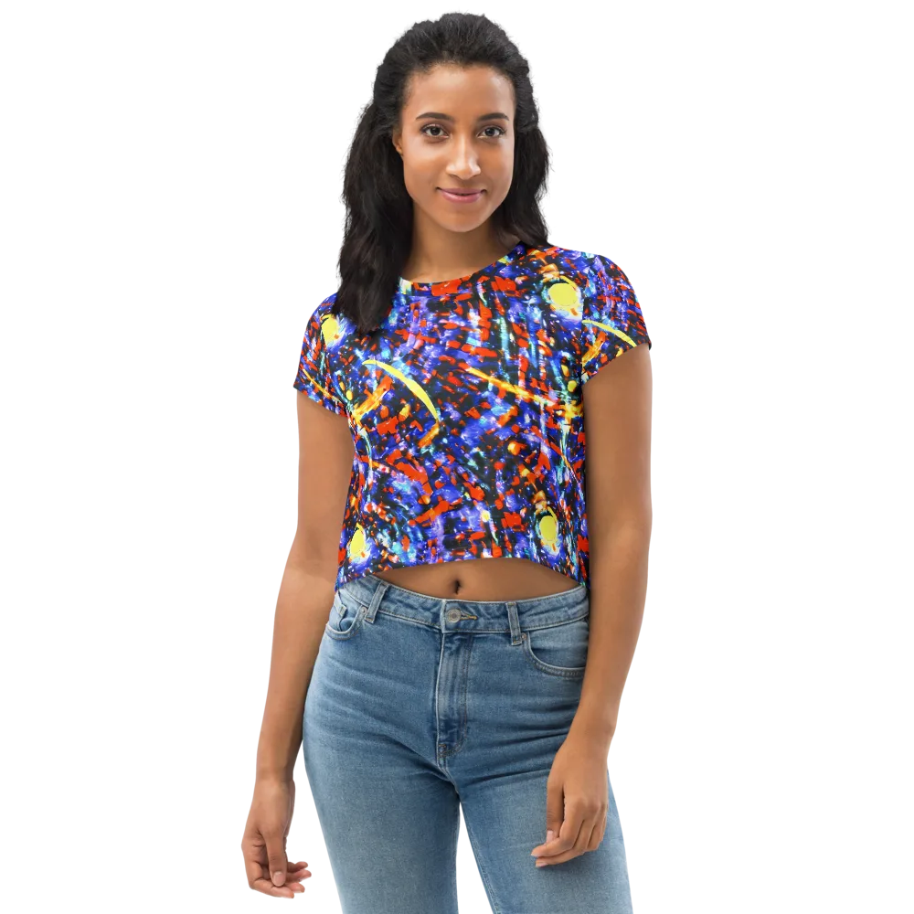 Afterdark Fusion on Crop Tee — Front