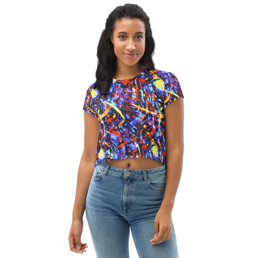 Afterdark Fusion on a Crop Tee