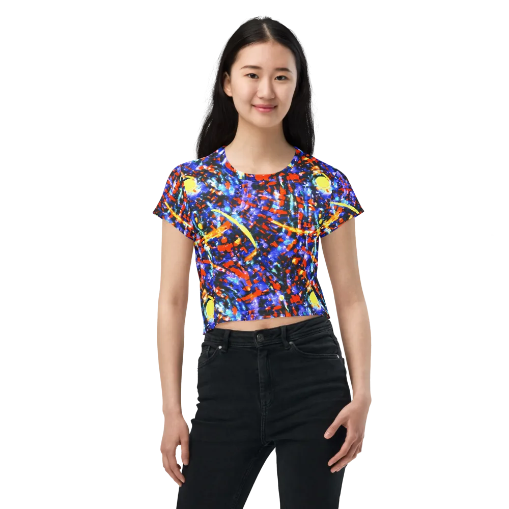 Afterdark Fusion on Crop Tee — Front