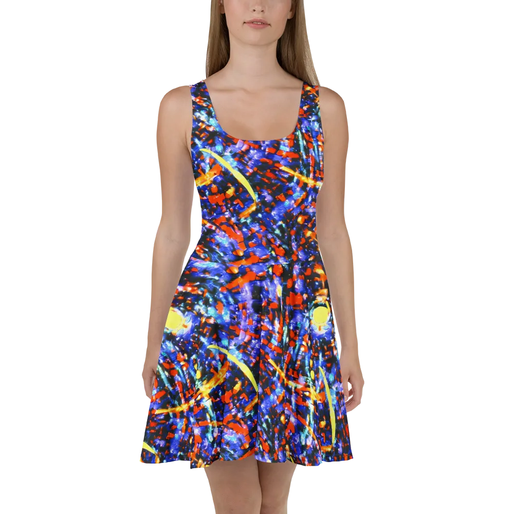 Afterdark Fusion on Skater Dress — Front