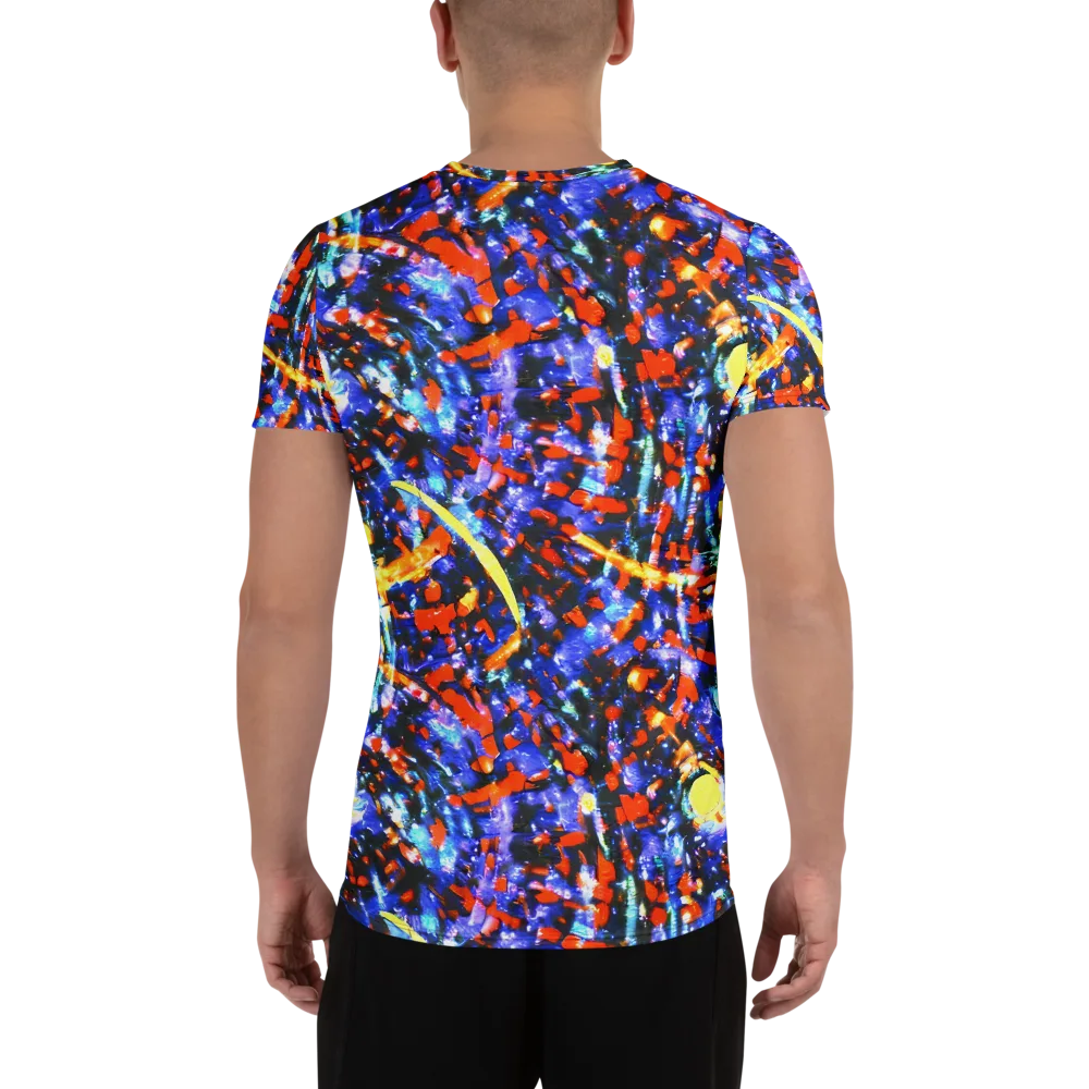 Afterdark Fusion on Men's Athletic T-Shirt — Back
