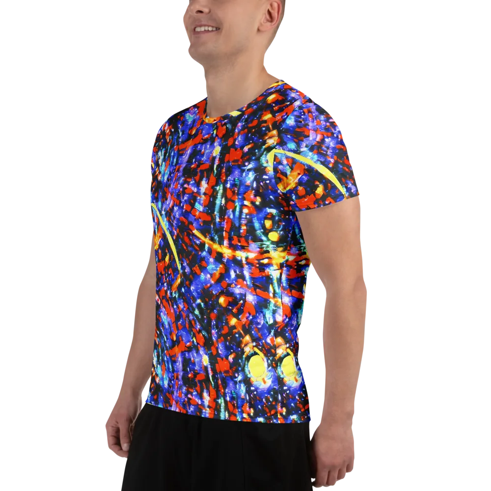 Afterdark Fusion on Men's Athletic T-Shirt — Left