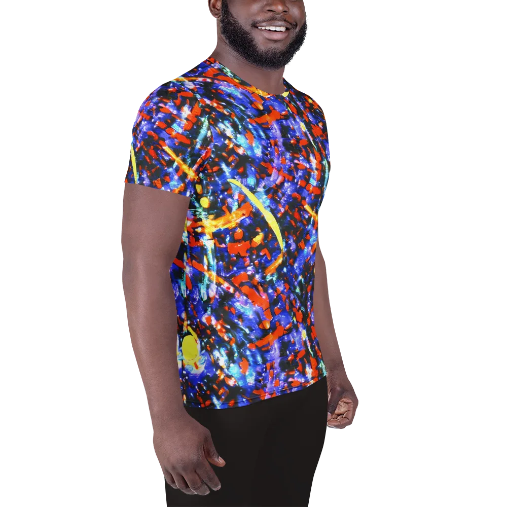 Afterdark Fusion on Men's Athletic T-Shirt — Right