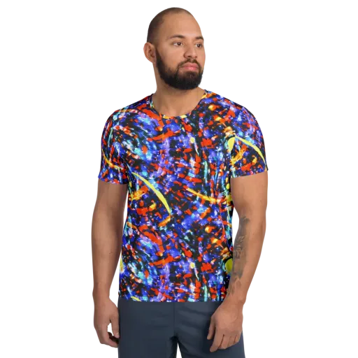 Afterdark Fusion on a Men's Athletic T-Shirt