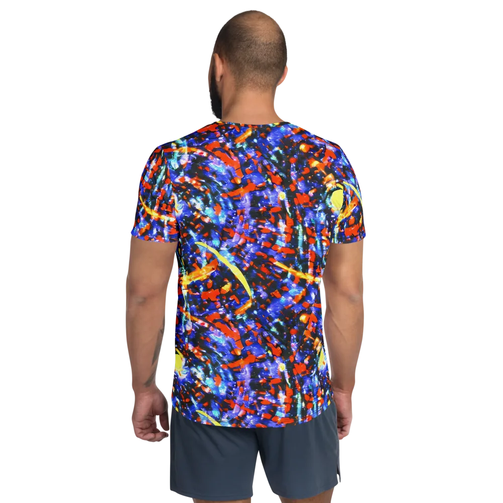 Afterdark Fusion on Men's Athletic T-Shirt — Back