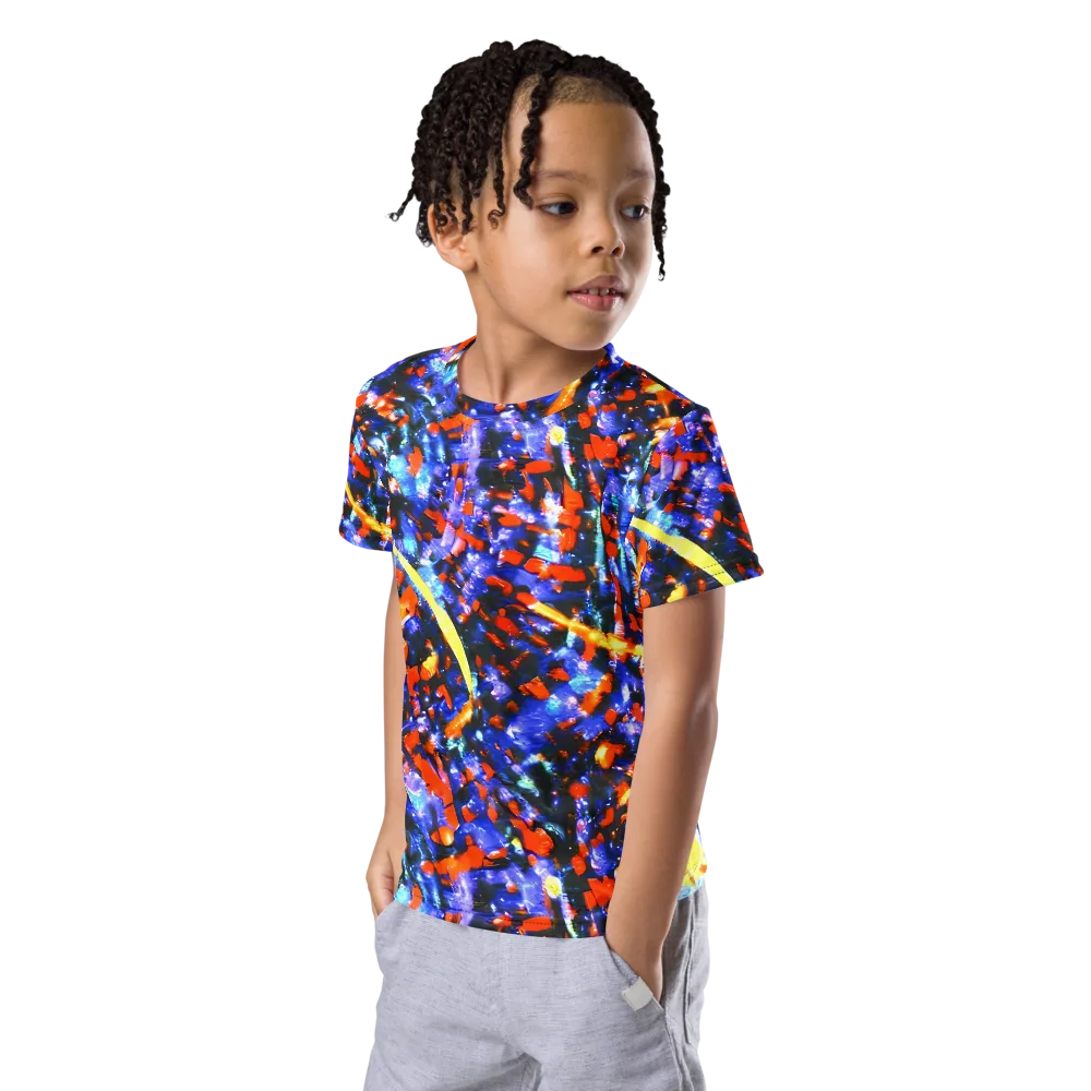 Afterdark Fusion on Kids Crew Neck T-Shirt — Left Front