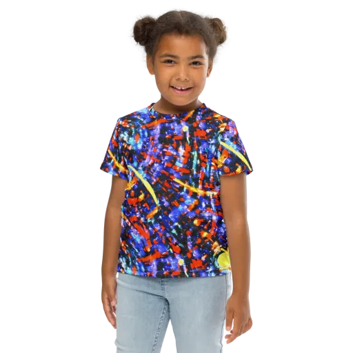 Afterdark Fusion on a Kids Crew Neck T-Shirt