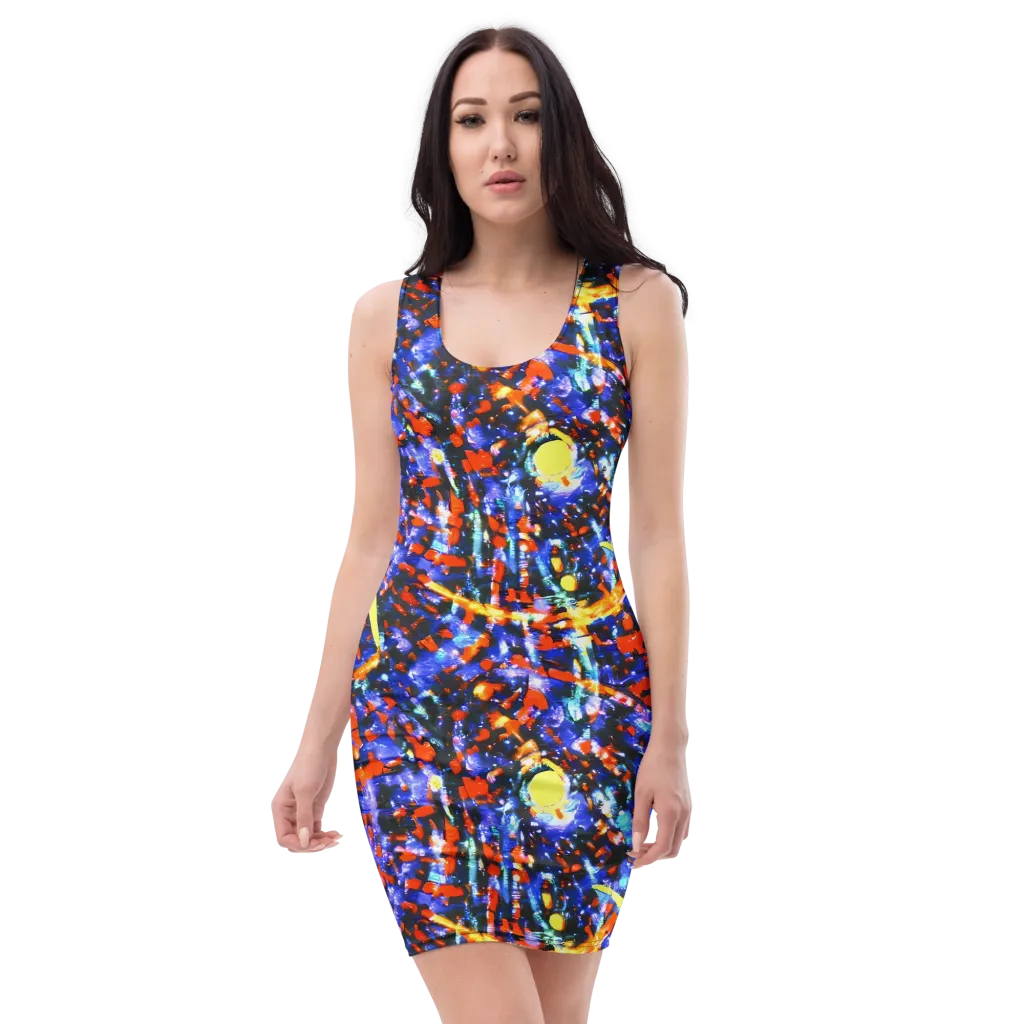 Afterdark Fusion on Bodycon Dress — Front