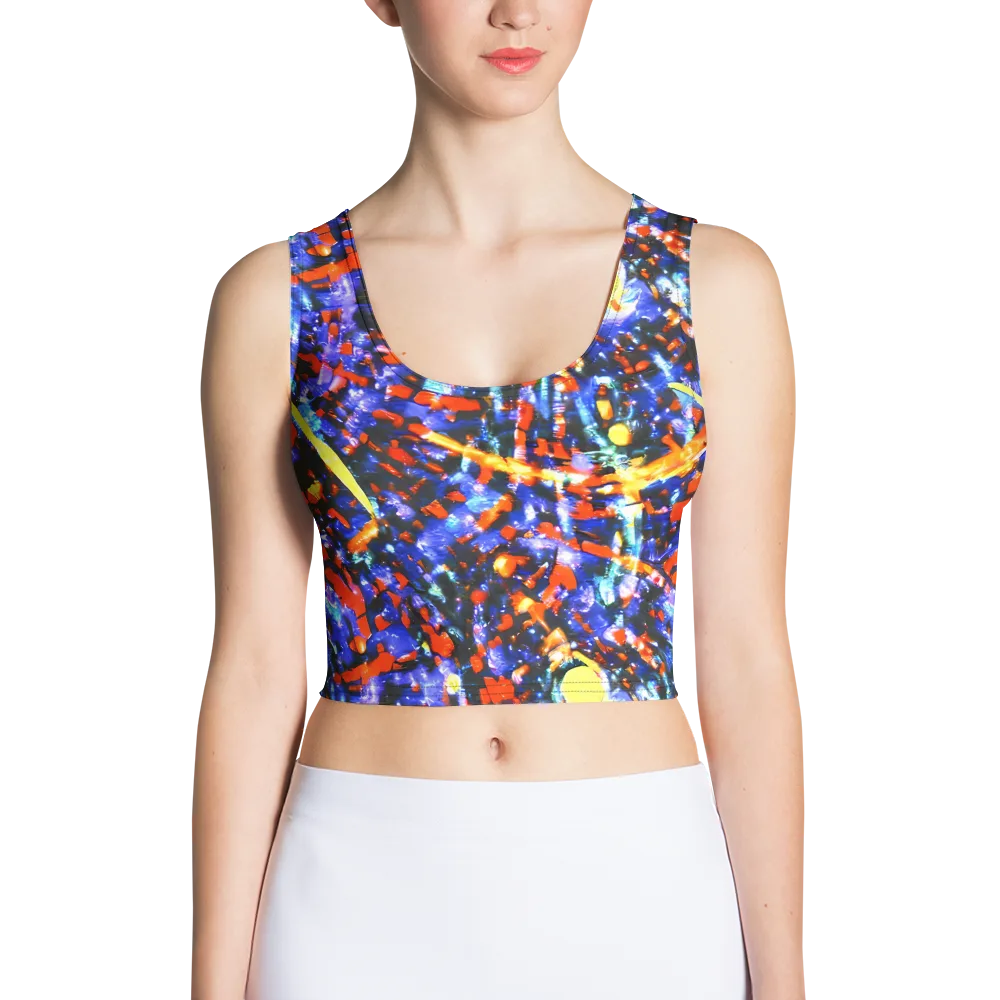 Afterdark Fusion on Crop Top — Front