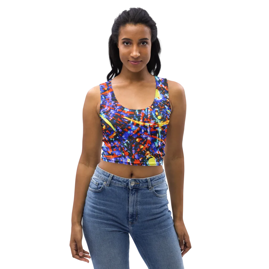 Afterdark Fusion on Crop Top — Front