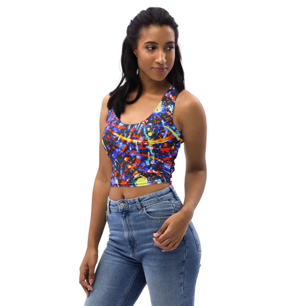 Afterdark Fusion on Crop Top — Left Front