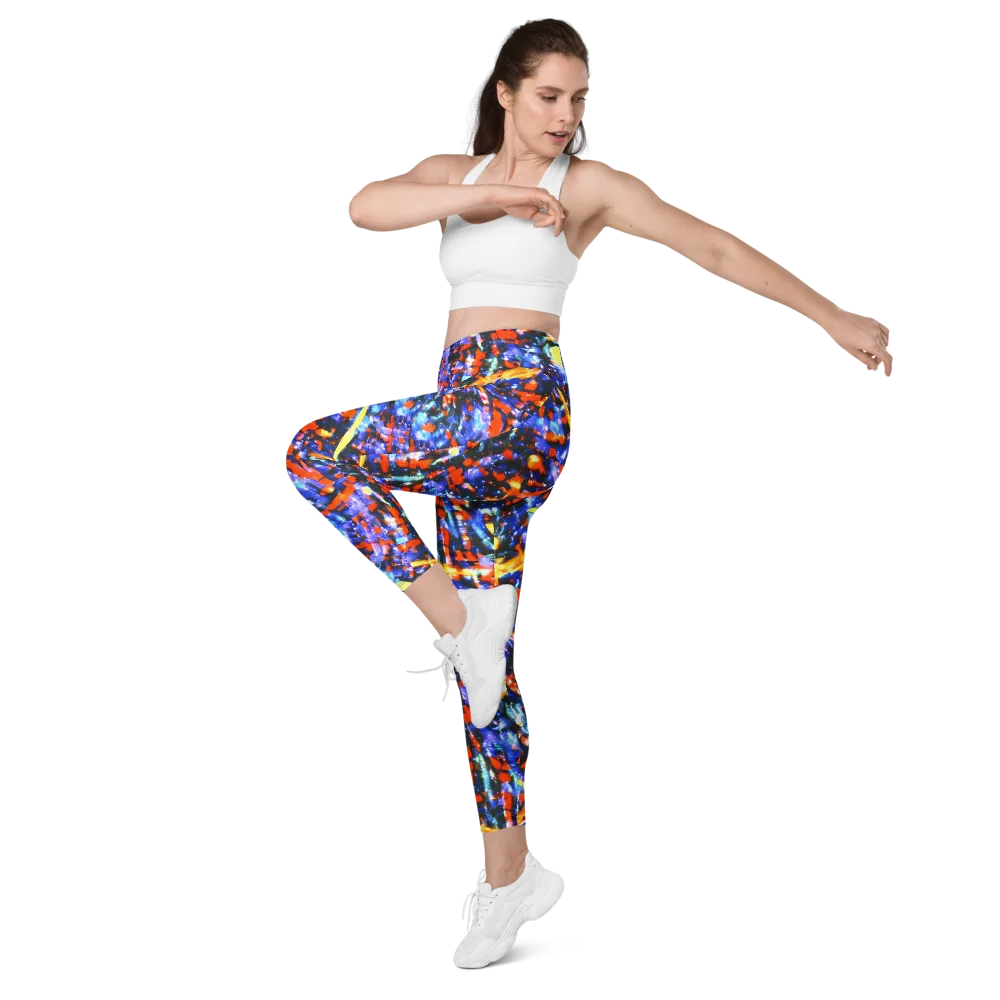Afterdark Fusion on Leggings with Pockets — Left Front