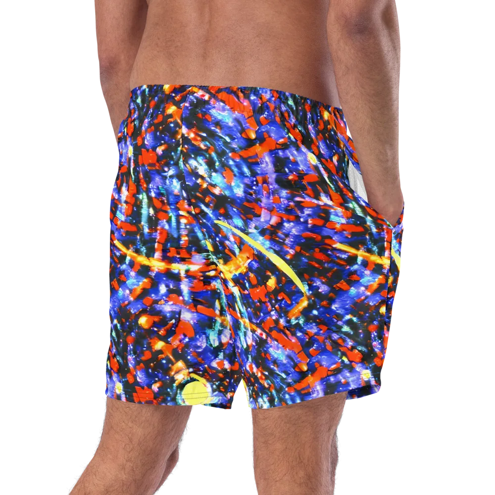 Afterdark Fusion on Swim Trunks — Right Back