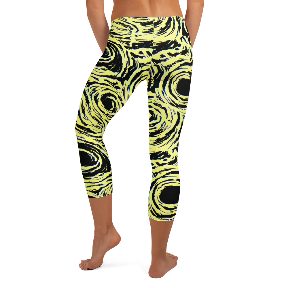 Charged Ink on Capri Leggings — Back