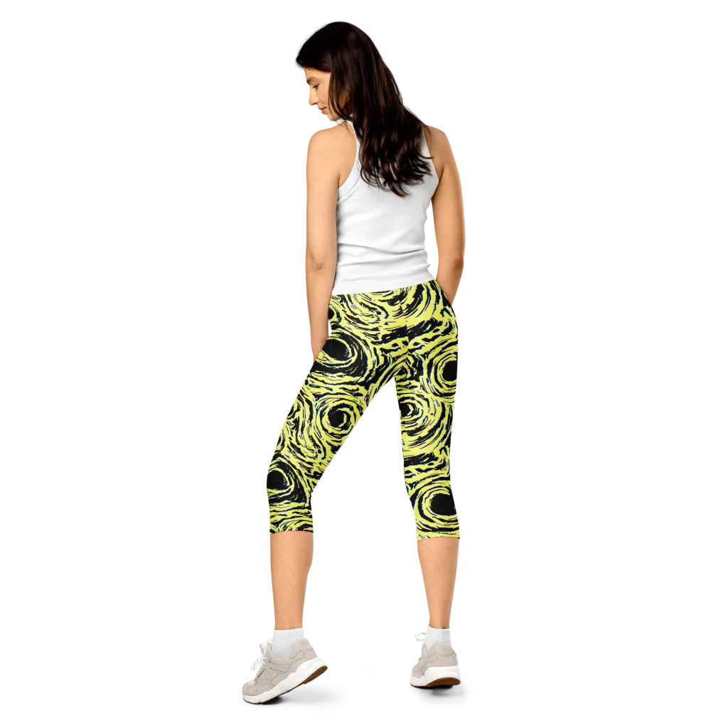 Charged Ink on Capri Leggings — Back