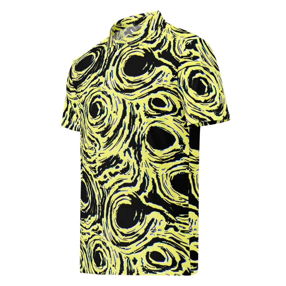 Charged Ink on Men's Slim Fit Polo Shirt — Left Front