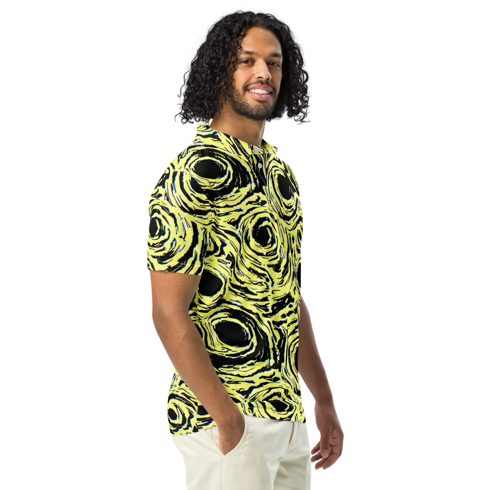 Charged Ink on Men's Slim Fit Polo Shirt — Right Front