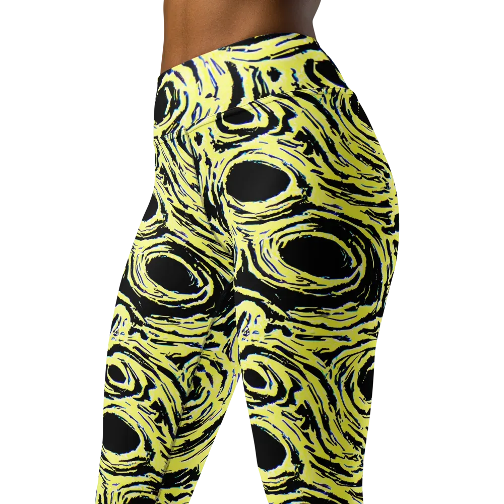 Charged Ink on Yoga Leggings — Left Front