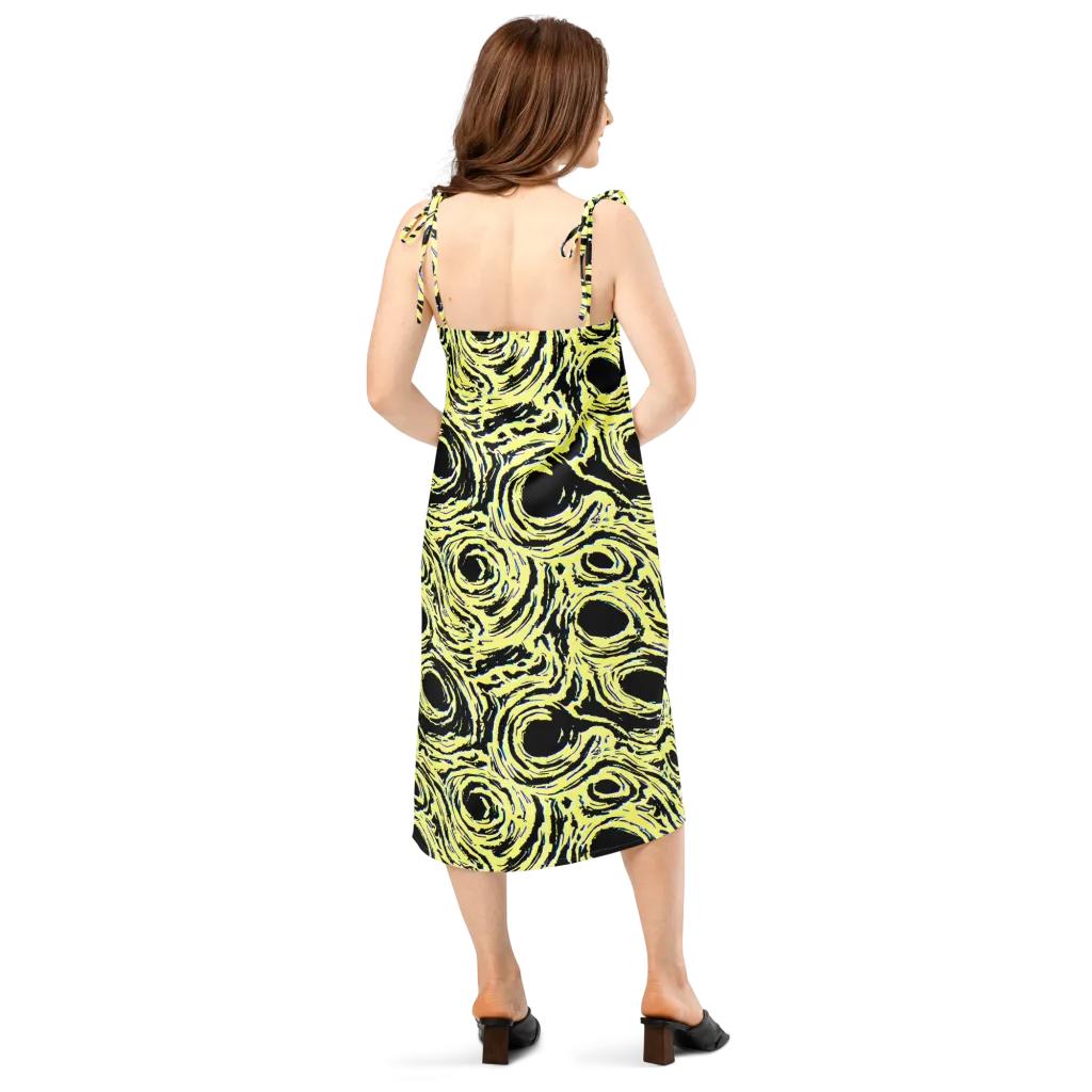 Charged Ink on Slip Dress — Back