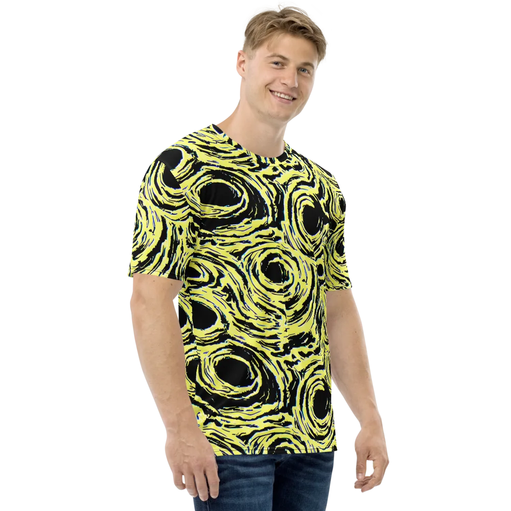 Charged Ink on Men's Crew Neck T-Shirt — Right
