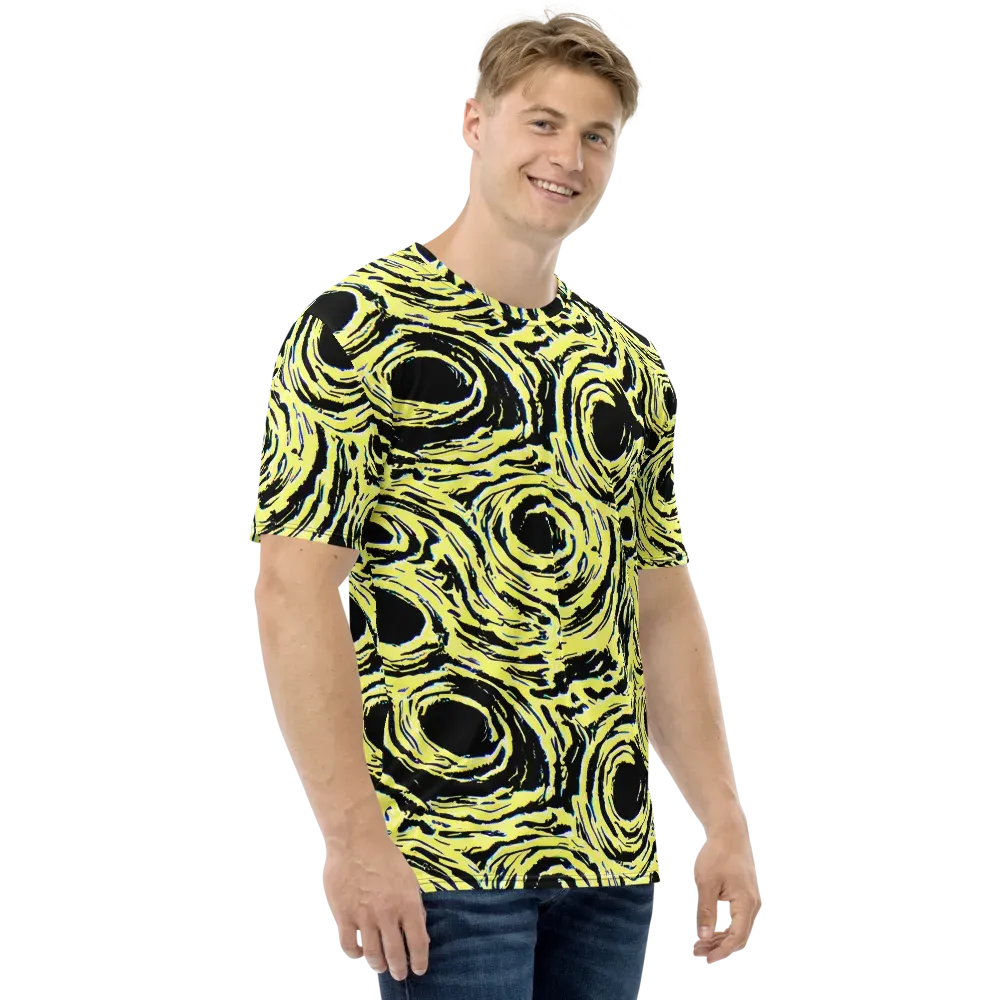 Charged Ink on Men's Crew Neck T-Shirt — Right