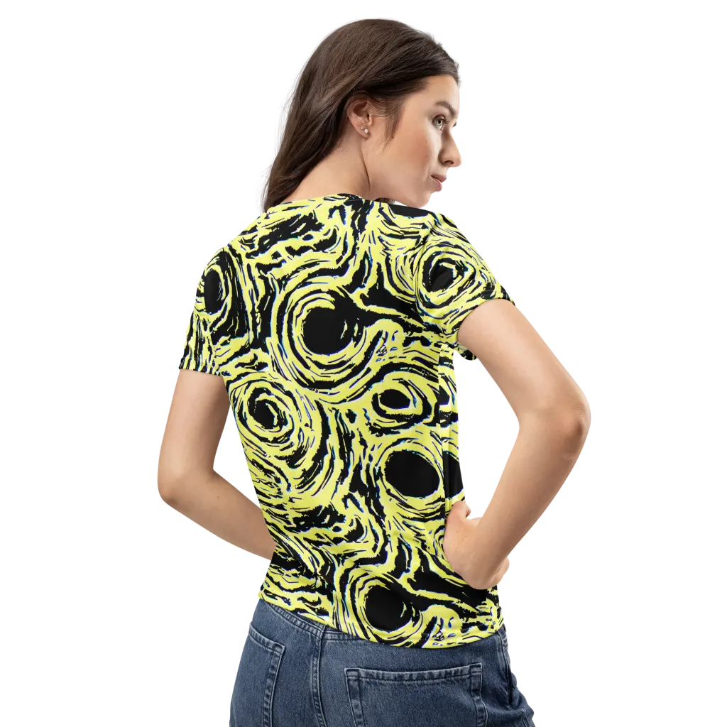 Charged Ink on Women's Crew Neck T-Shirt — Back