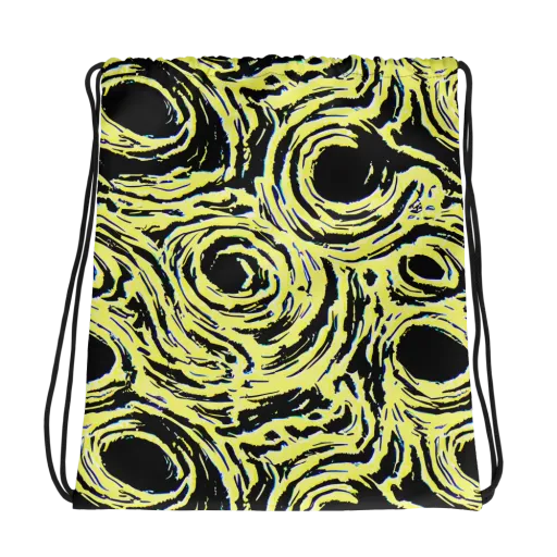 Charged Ink on a Drawstring Bag