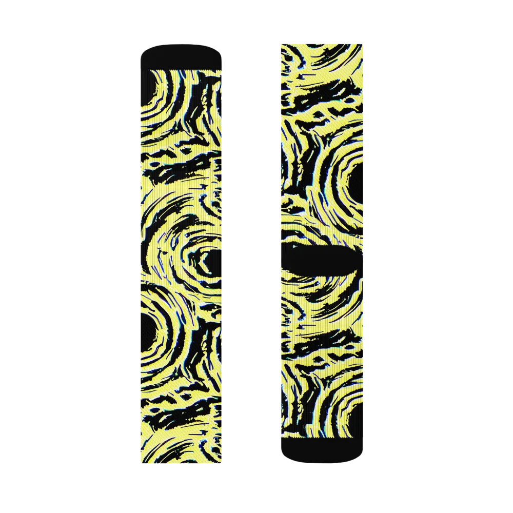 Charged Ink on Socks — Right Sock