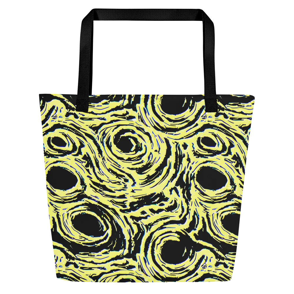 Charged Ink on Large Tote Bag W/ Pocket — Front