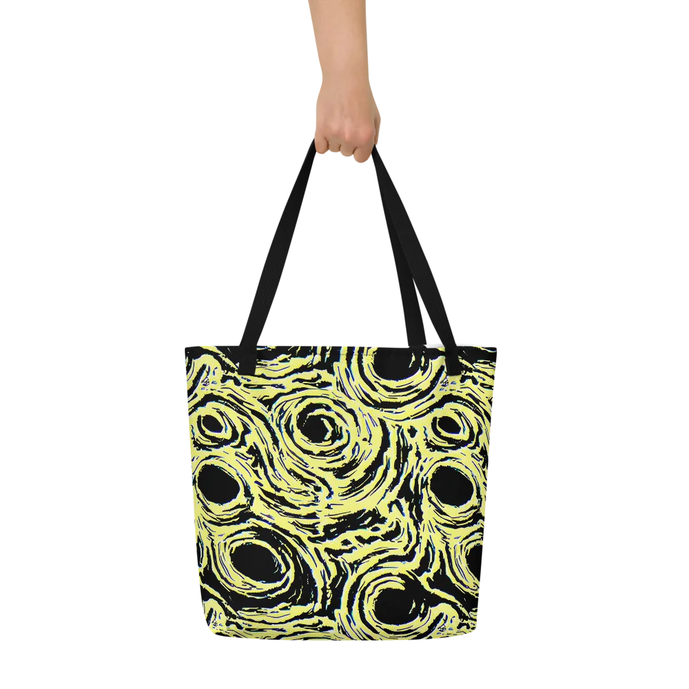 Charged Ink on Large Tote Bag W/ Pocket — Front