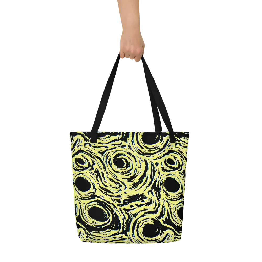Charged Ink on Large Tote Bag W/ Pocket — Front