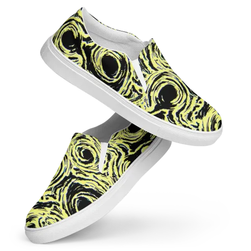 Charged Ink on a Women's Slip-On Canvas Shoes
