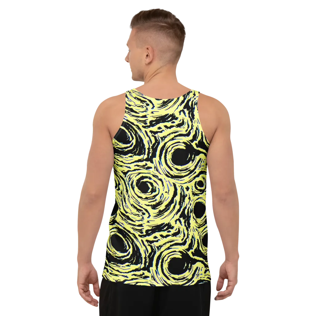 Charged Ink on Men's Tank Top — Back