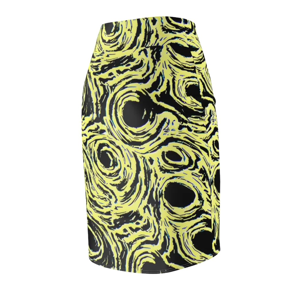 Charged Ink on Pencil Skirt — Back Side