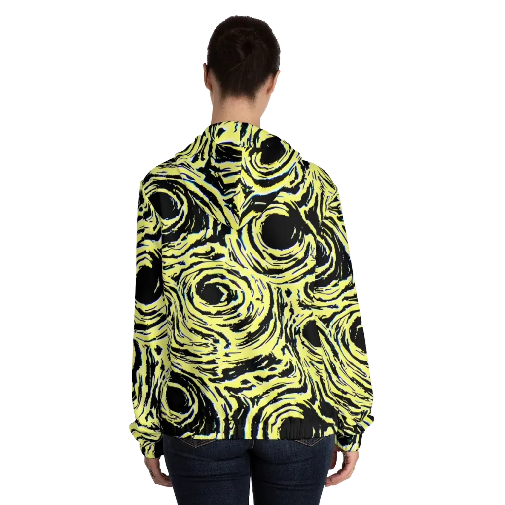 Charged Ink on Women's Full-Zip Hoodie — Back On Person