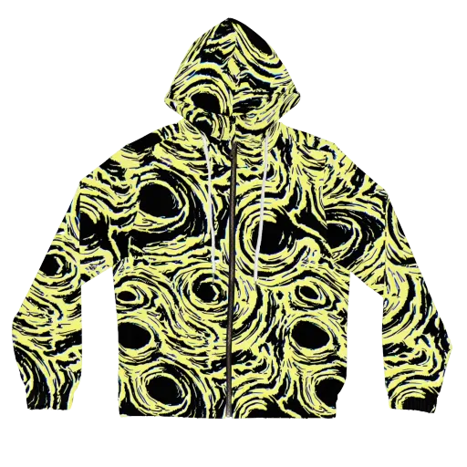 Charged Ink on a Women's Full-Zip Hoodie