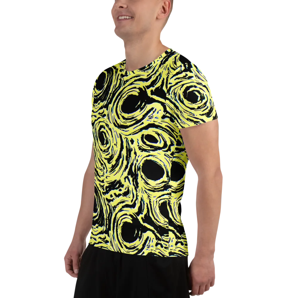 Charged Ink on Men's Athletic T-Shirt — Left